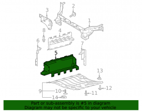 Radiator Air Duct Lower Ford Mustang Mach-E 21-23