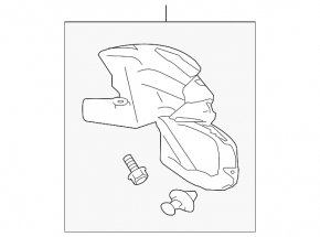 Rear right fender liner for Mitsubishi Galant 2004-2006