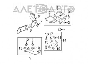 Air filter housing BMW 335i e92 07-13