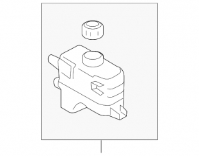 Mitsubishi Outlander 18-22 PHEV inverter expansion tank