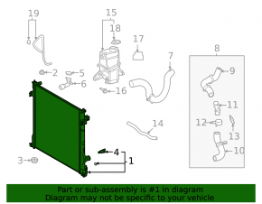 Toyota Sienna 21-25 Water Cooling Radiator