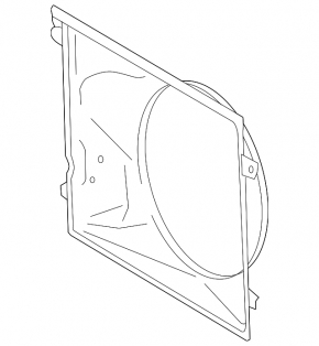 Diffuser radiator shroud bare Toyota 4Runner 17-24 rest.