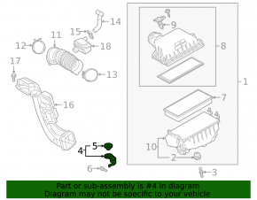 Air Filter Housing Bracket Toyota Highlander 20-25