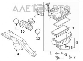 Air Filter Housing Bracket Toyota Highlander 20-25