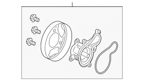 Water pump for Honda Civic 11-15 1.8L