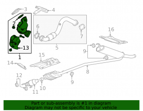Buick Encore 19-21 LUV downpipe with catalytic converter