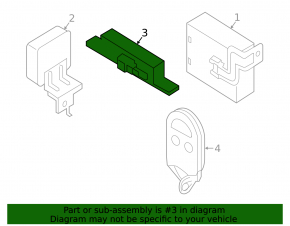 Antenna keyless Nissan Altima 19-25