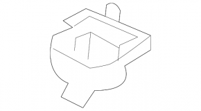 Driver's visor mounting hook Volvo XC90 16-22 gray