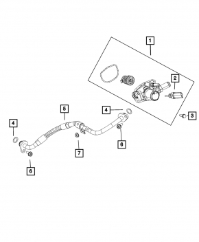 Thermostat housing Fiat 500 12-17 1.4