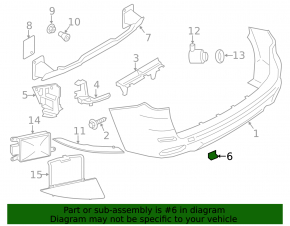 Rear bumper tow hook cap left BMW X5 F15 14-18 Without m model, with m package