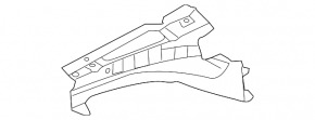 Inner panel of the right fender apron Lexus CT200h 11-17