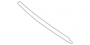Front bumper molding lower Nissan Pathfinder 17-19 rest chrome