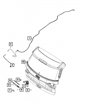 Rear wiper arm for Jeep Compass 17-26