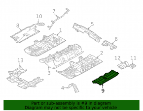 Front Left Underbody Guard Nissan Rogue 21-24 US built