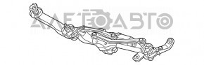 Windscreen wiper trapezoid with motor Lexus RX350 RX450h 16-22