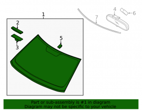 Windshield Kia Soul 14-16