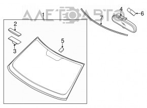 Windshield Kia Soul 14-16