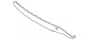 Rear bumper lip trim Hyundai Tucson 16-18 prerest