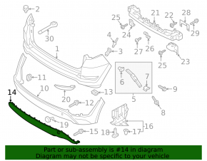 Rear bumper lip trim Hyundai Tucson 16-18 prerest