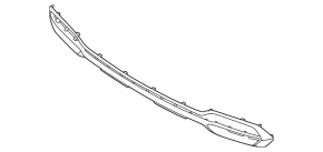 Kia Sorento 21-24 HEV, PHEV silver rear bumper lower lip trim