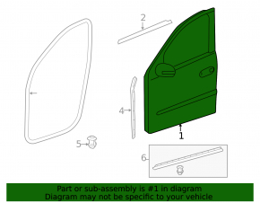 Mercedes W164 ML front right door