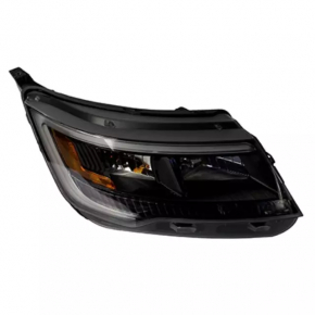 Front right headlight complete Ford Explorer 16-19 halogen + LED dark