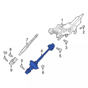 Steering cardan shaft Ford Mustang mk6 15-