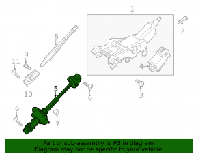 Steering cardan shaft Ford Mustang mk6 15-