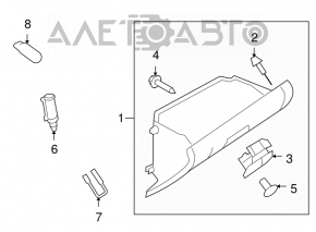 Glove box, glove compartment Mazda6 09-12