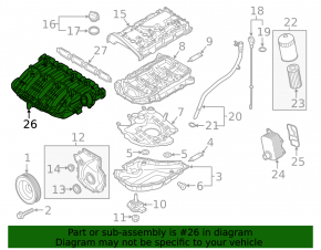 Intake manifold VW Tiguan 18-24