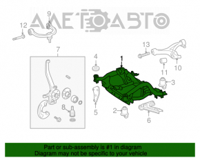 Front subframe Mercedes W164 ML X164 GL