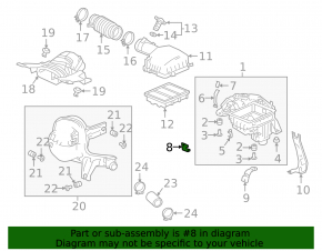 Air intake bracket Honda Accord 18-22 1.5T