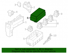 Nissan Ariya 23-25 underhood relay box cover