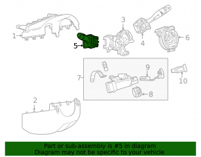 Left steering column switch for Chevrolet Bolt 17-21