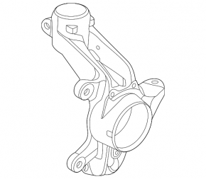 Trunnion with hub front left Nissan Sentra 20-24