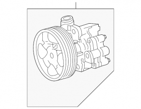 Power steering pump Toyota Sequoia 08-16