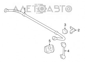 Stabilizer link rear left Lexus RX350 RX450h 10-15