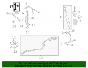 Rear right stabilizer link Lexus GX460 10-23