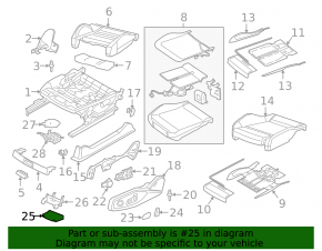 Driver's seat control unit Audi Q7 16-