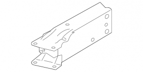 Fang of the upper reinforcement of the front bumper left BMW X1 F48 16-22