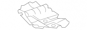 Engine guard right Toyota Avalon 16-18 rest TYC