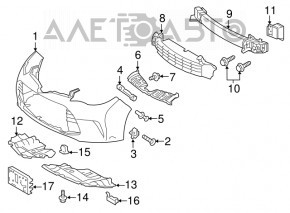 Right engine guard Toyota Avalon 16-18