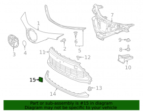 Toyota C-HR 20-23 Turkey built front bumper tow hook cap