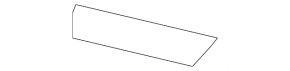 Front bumper trim left Lexus ES350 07-09 upper