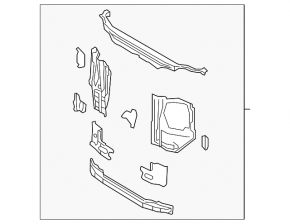 Toyota 4Runner 10-24 radiator panel TV