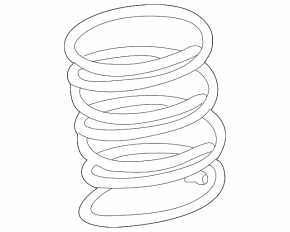 Front left spring for Hyundai Sonata 11-15, green, pink, yellow stiffness