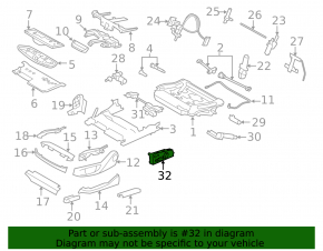 BMW 5 F10 14-16 passenger seat control with lumbar support