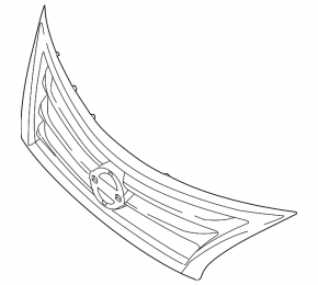 Radiator grill grill Nissan Altima 13-15 prerest without emblem