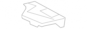 Foam tool holder for left Lexus ES350 07-12