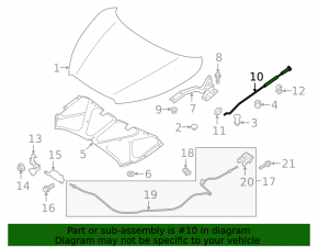 Nissan Kicks 18-25 hood support